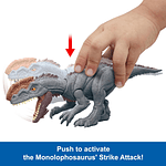 Mattel Jurassic World Strike Attack - figura de acción de monolofosaurio