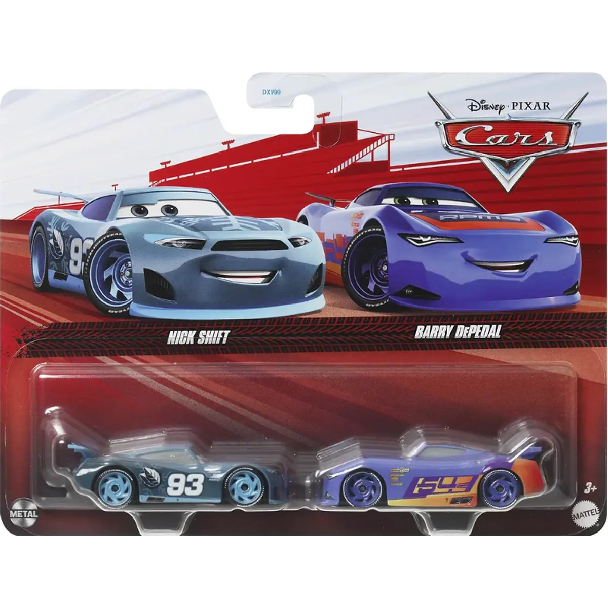 Pack de Set Cars De Disney Nick Shift Y Barry Depedal