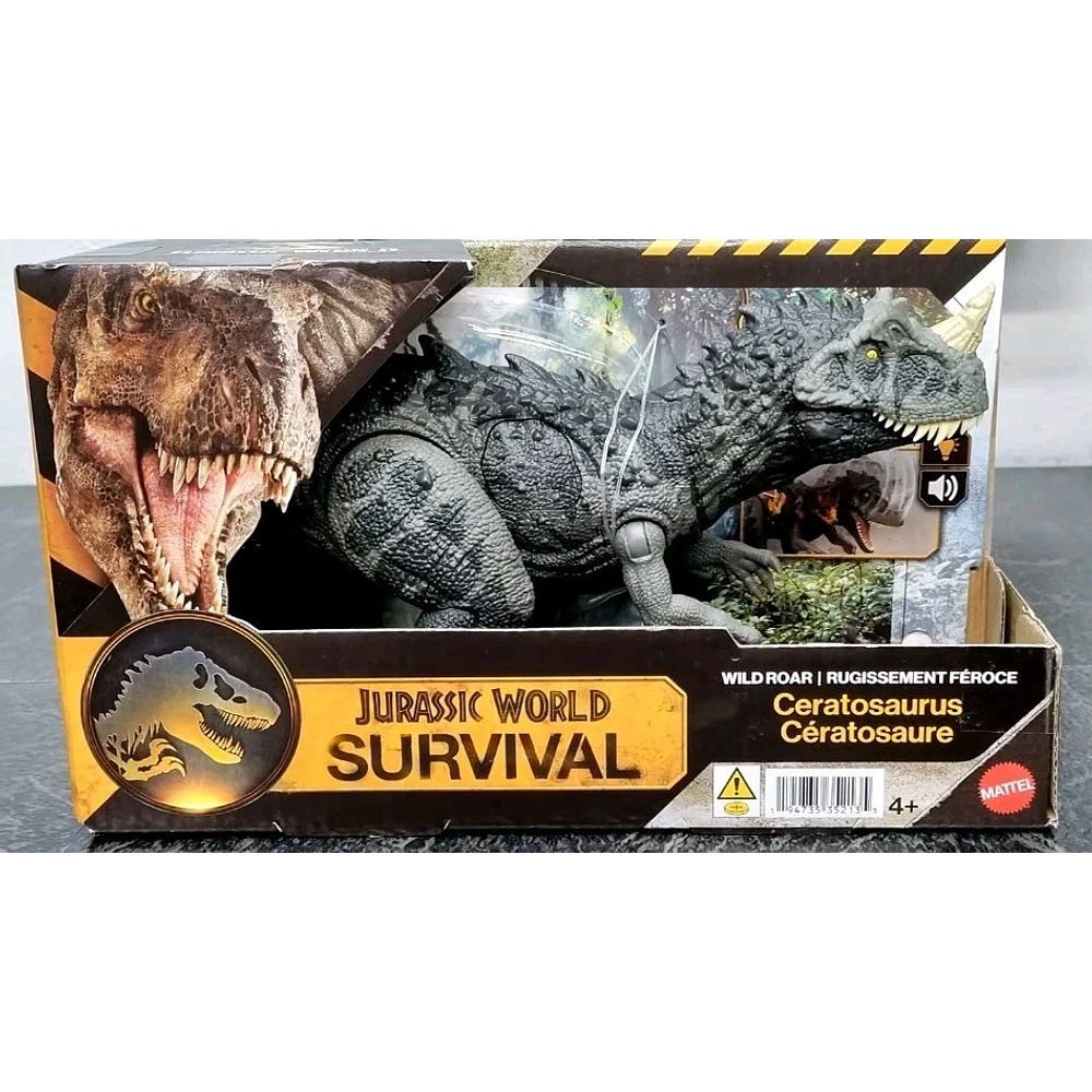 Jurassic World survival ceratosaurus con luz y sonido 