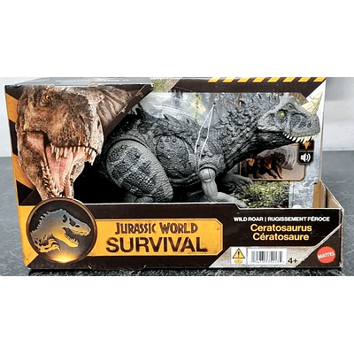 Jurassic World survival ceratosaurus con luz y sonido 