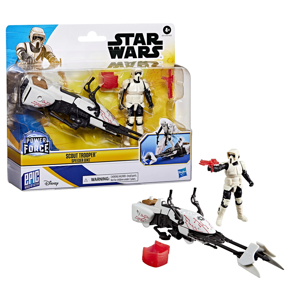 Star Wars Epic World Of Action Scout Trooper Y Speeder Bike