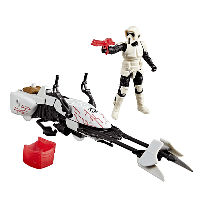 Star Wars Epic World Of Action Scout Trooper Y Speeder Bike