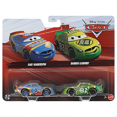 Pixar Cars - Sage Vanderspin Y Darren Leadfoot Azul