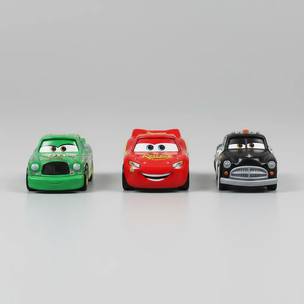 Disney Cars Mini Racers Pack 3 Surtido Chick Hicks, Lightning Mcqueen, Sheriff