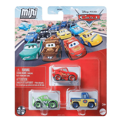 Pixar Cars - Mini Racers - Rayo, Dexter Y Brick Yardley Verde Claro
