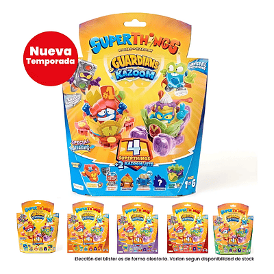 Super Zings Guardians Of Kazoom Blister 4 - Nueva Temporada