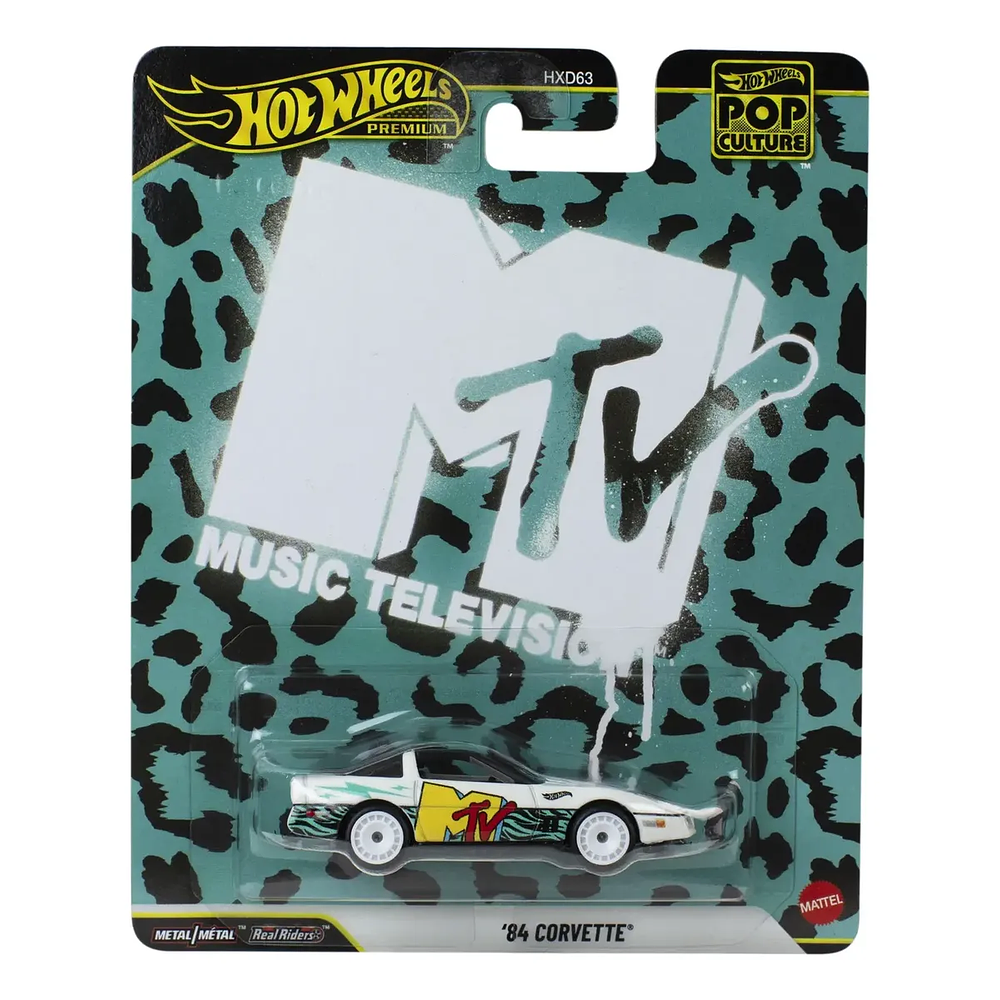 Corvette 84 Mtv Music Television Hot Wheels Premium Metal