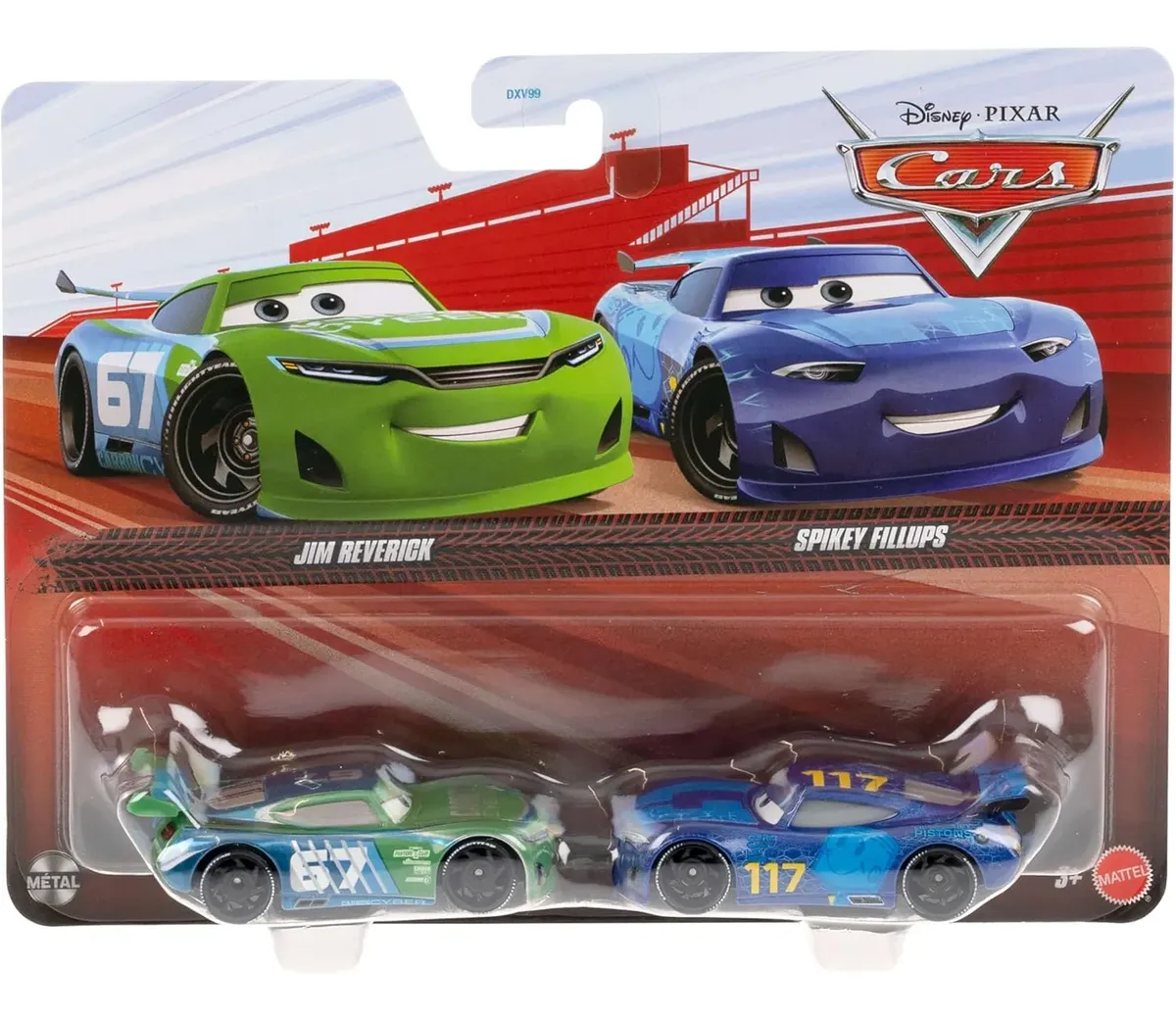 Cars Disney Pixar Pack of 2 Metal Cars 1:55 - Jim Reverick