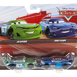 Cars Disney Pixar Pack of 2 Metal Cars 1:55 -  Jim Reverick Y Spikey Fillups
