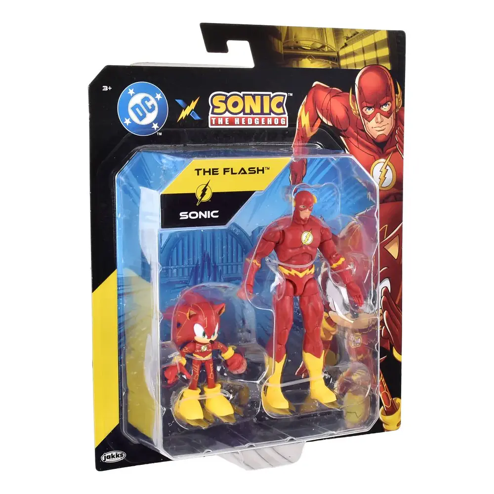 Set 2 Figuras De  Sonic Dc Comics - Sonic The Flash