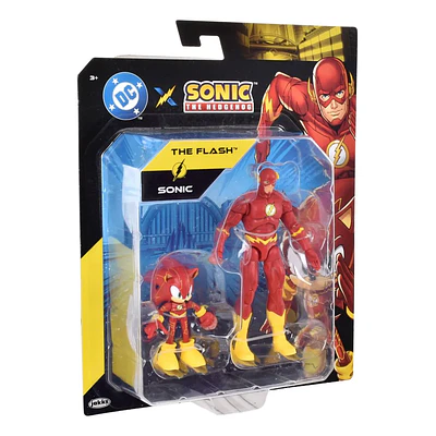 Set 2 Figuras De  Sonic Dc Comics - Sonic The Flash