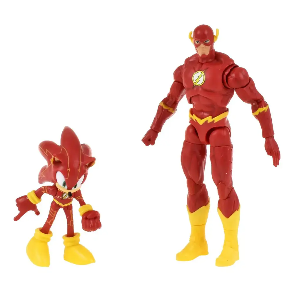 Set 2 Figuras De  Sonic Dc Comics - Sonic The Flash