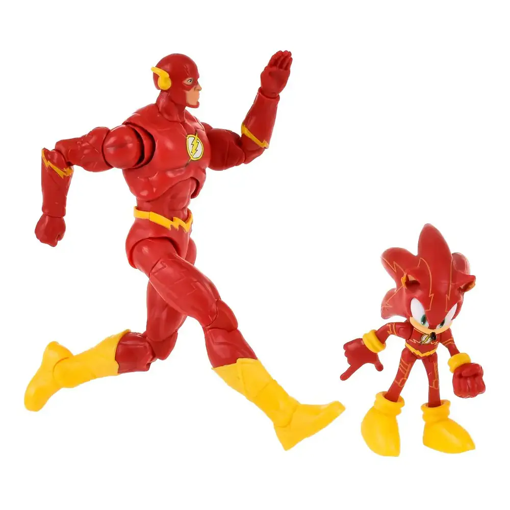 Set 2 Figuras De  Sonic Dc Comics - Sonic The Flash