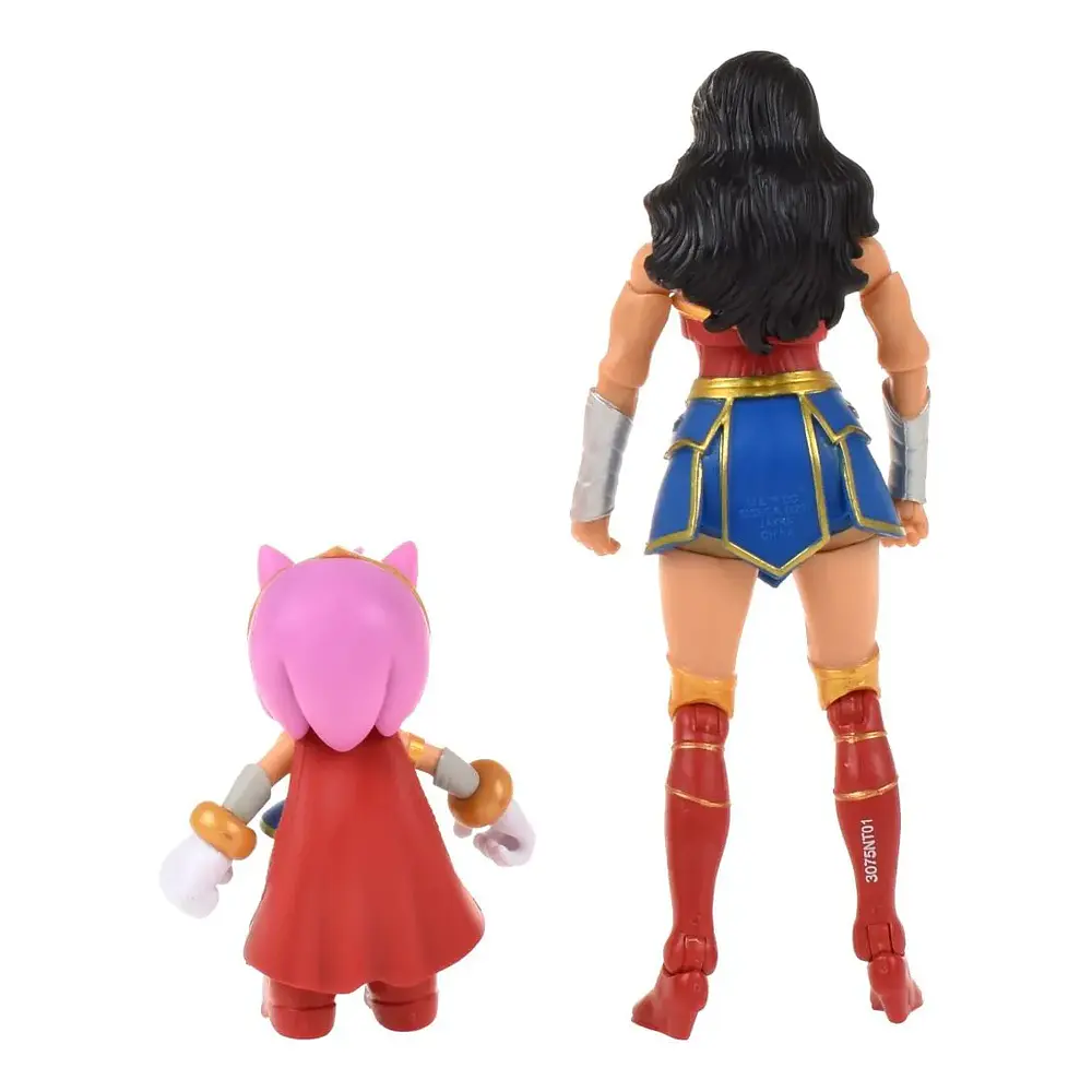Set 2 Figuras De Sonic Dc Comics - Amy Wonder Woma