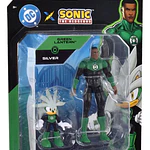 Set 2 Figuras De Sonic Dc Comics - Silver Green Lantern
