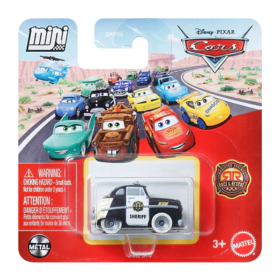 cars disney pixar mini racers Sheriff de carreras y rescate