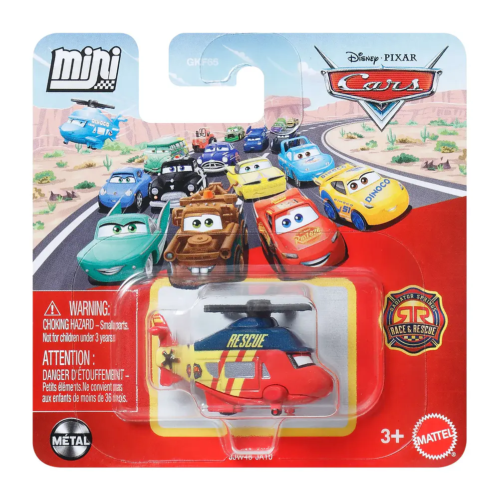 Cars disney pixar mini racers Carrera y rescate Rotor Turbosky
