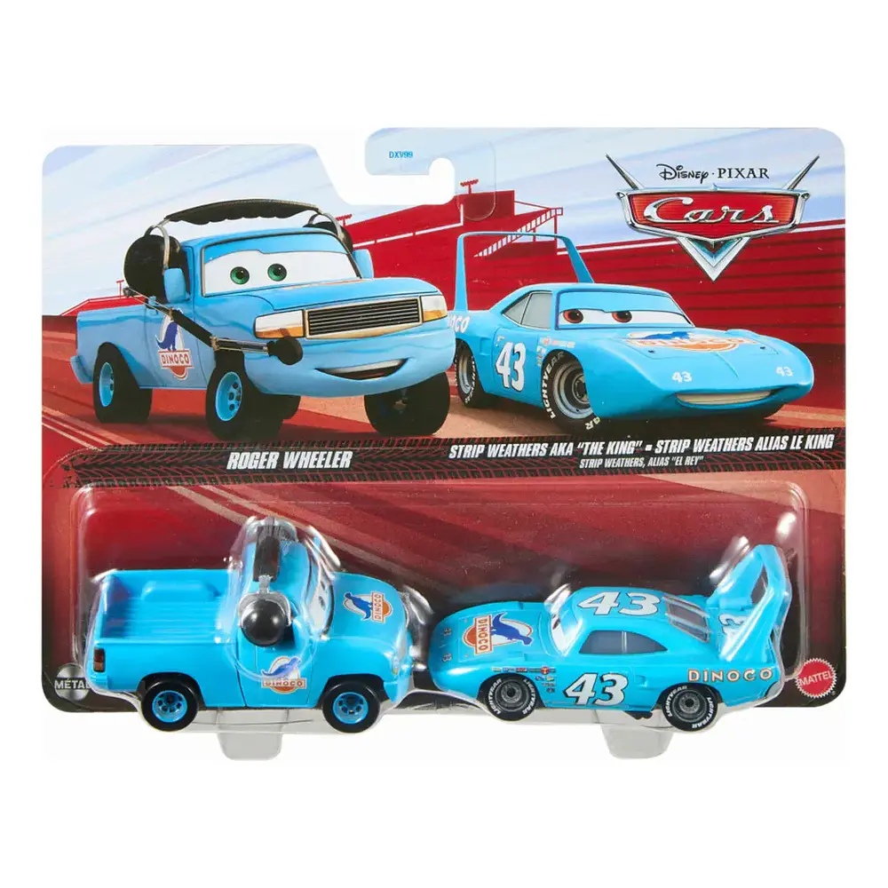 Cars Disney Pixar Pack Roger Wheeler E The King Dxv99 Mattel