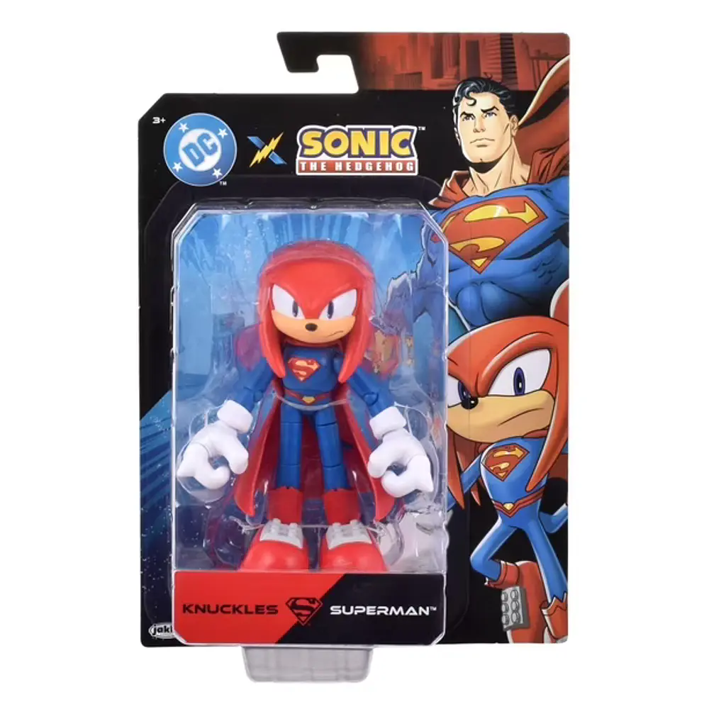 FIGURA SONIC 13 CMS - SONIC DC COMICS - KNUCKLES SUPERMAN