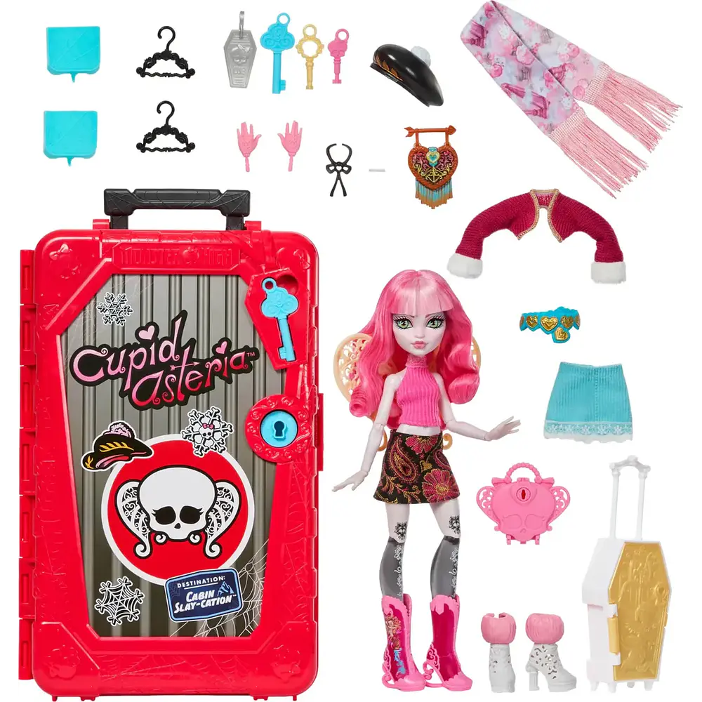 Set De Muñeca Monster High Cupid Asteria Con Accesorios