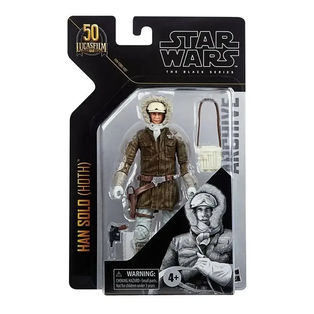 Figura De Accion Han Solo Hoth Archive Star Wars Black Serie