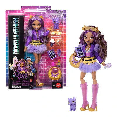 Muñeca Monster High Clawdeen Wolf Fashion Con Mascota