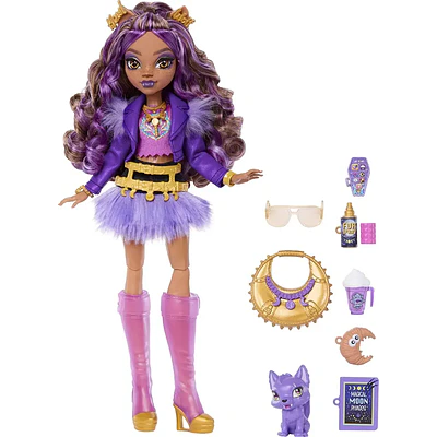 Muñeca Monster High Clawdeen Wolf Fashion Con Mascota
