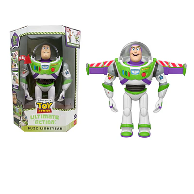 Figura de acción definitiva de Buzz Lightyear de Toy Story 5 de Disney y Pixar con modo animado, 30 cm