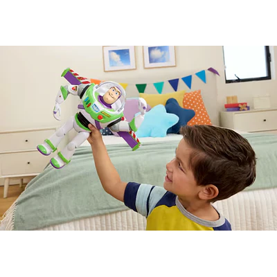 Figura de acción definitiva de Buzz Lightyear de Toy Story 5 de Disney y Pixar con modo animado, 30 cm