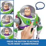 Figura de acción definitiva de Buzz Lightyear de Toy Story 5 de Disney y Pixar con modo animado, 30 cm