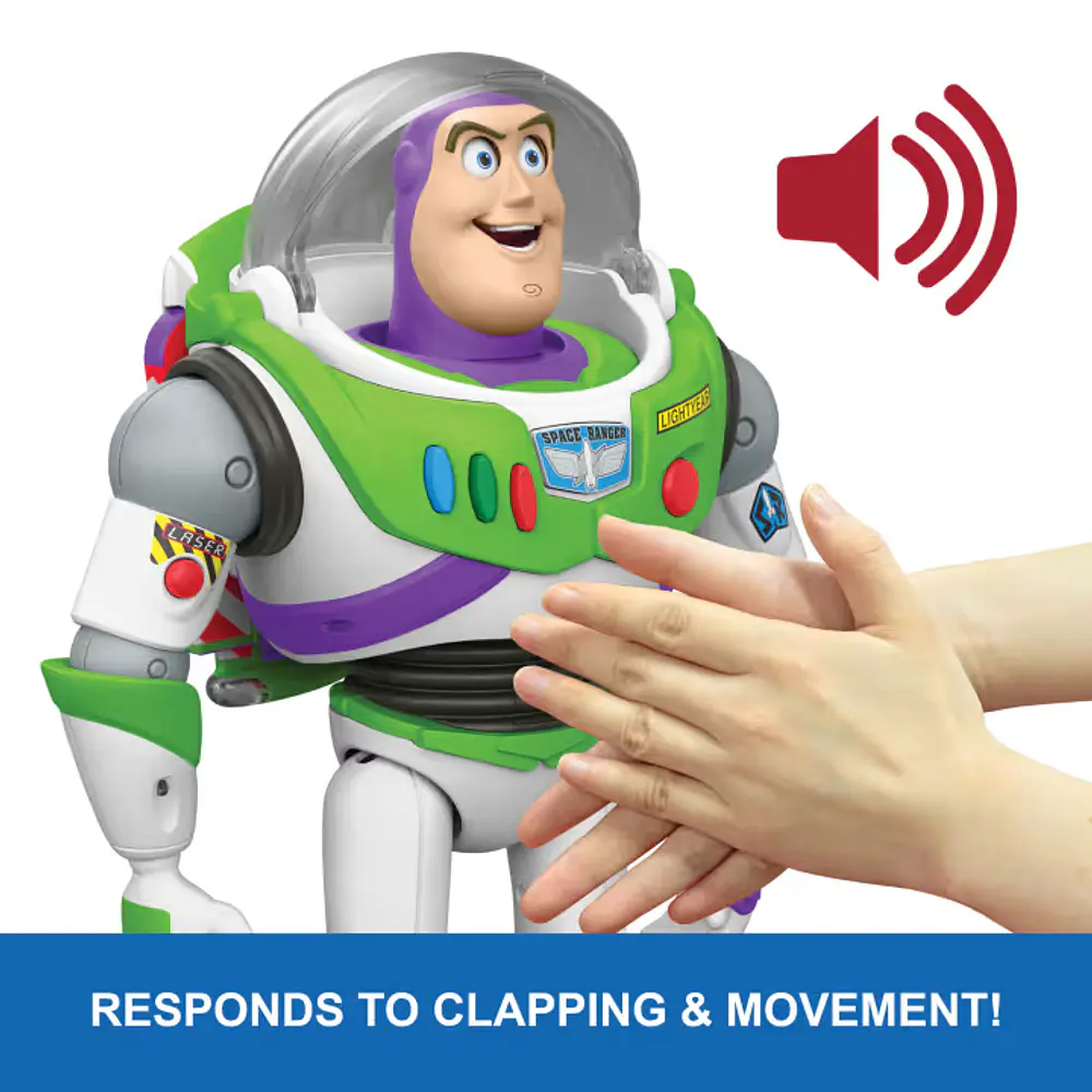Figura de acción definitiva de Buzz Lightyear de Toy Story 5 de Disney y Pixar con modo animado, 30 cm
