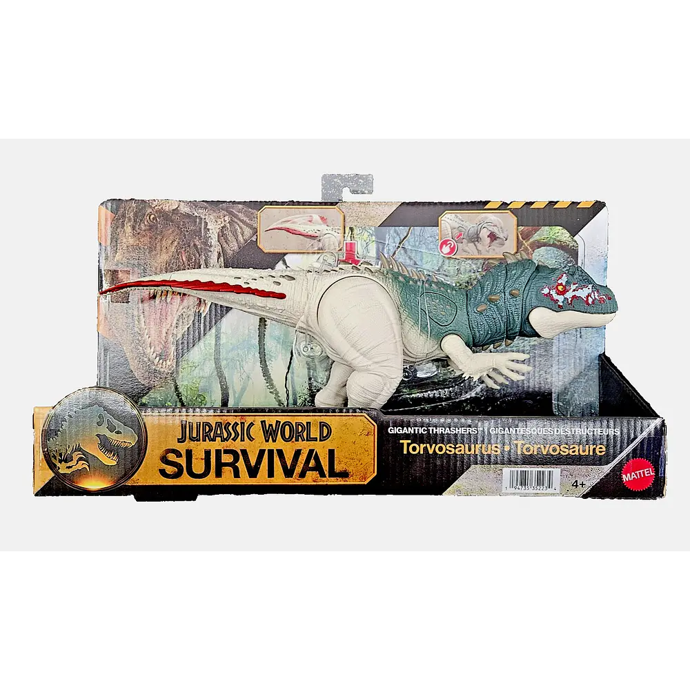 FIGURA TORVOSAURUS JURASSIC WORLD SURVIVAL JKL88 MATTEL