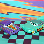 Cars Disney Pixar Pack 2pcs PACK DISNEY PIXAR CARS RAMONE Y FLO 1:55 