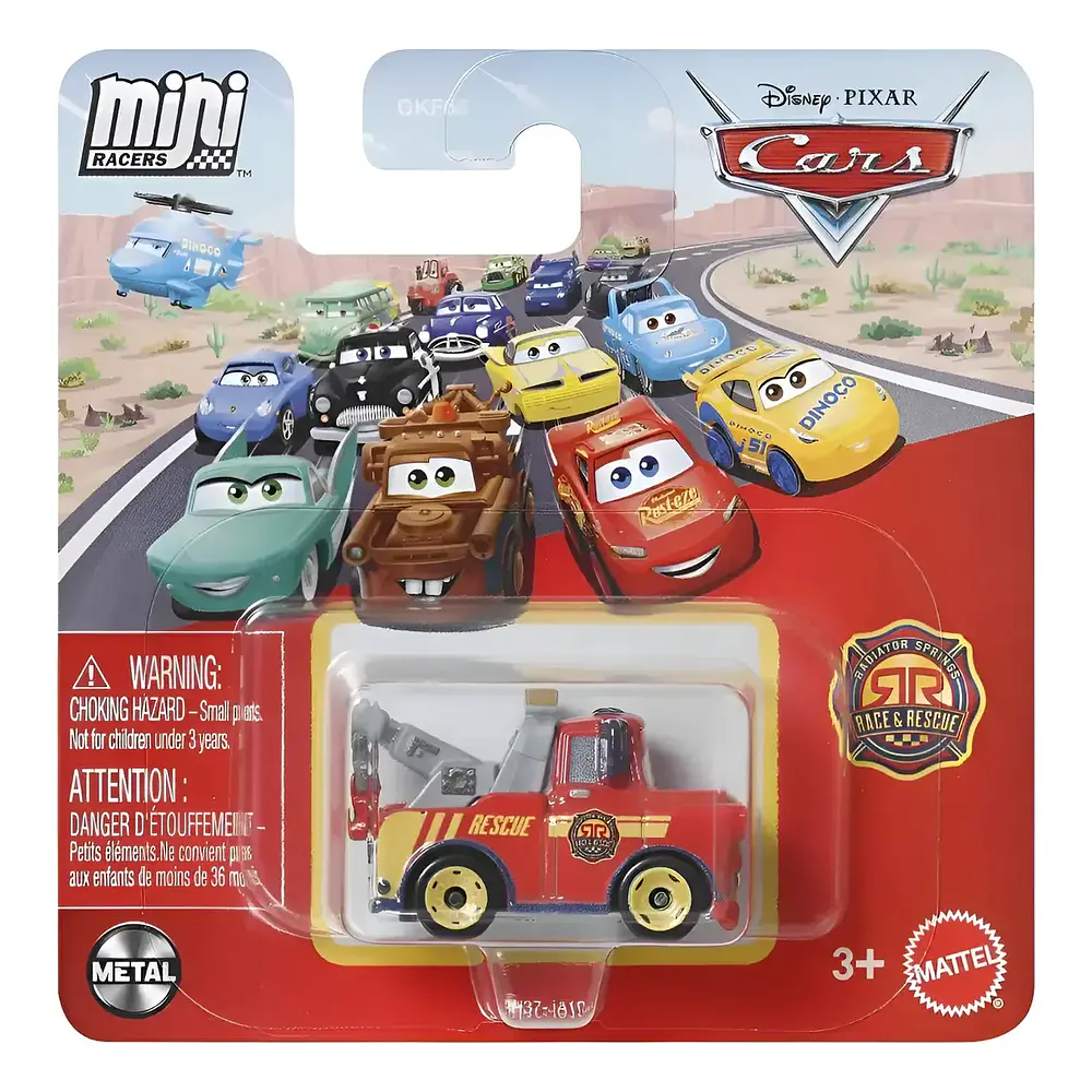 Cars Disney Pixar mini raicers mate race y rescue