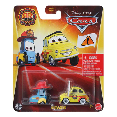 Disney Pixar Cars - Luigi Y Guido - Race & Rescue - Mattel