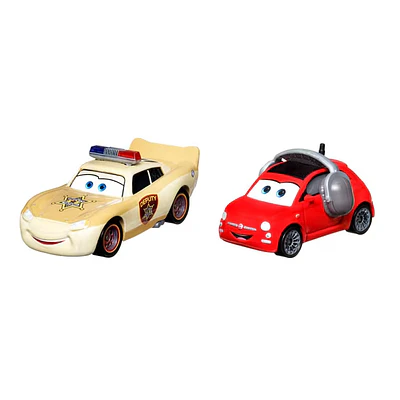 Cars Disney Pixar Pack of 2 Metal Cars 1:55 Deputy Lightning McQueen y Bella Cadavre