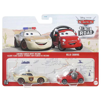 Cars Disney Pixar Pack of 2 Metal Cars 1:55 Deputy Lightning McQueen y Bella Cadavre
