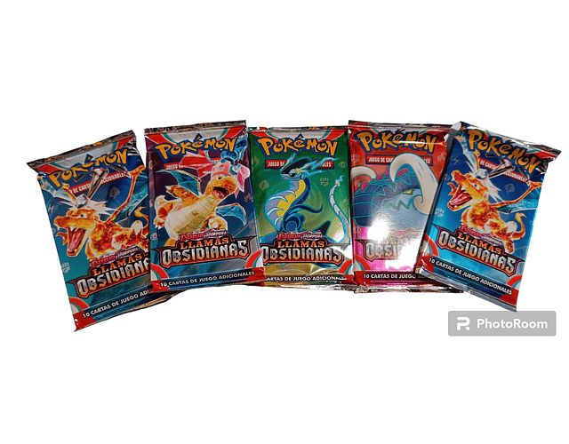 Sobres de Cartas de Pokémon de Obsidiana