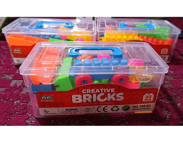 Bloques  Creative Bricks 32 Piezas + Caja