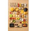 Cocina de juguete para niños con 47 pcs, luz, agua, y sonidos 88cm
