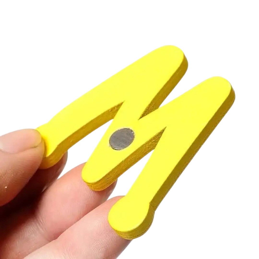 26 Letras Magnéticas De Madera Con Animales - ABC Mayúsculas Para Nevera, Aprendizaje Divertido Para Niños