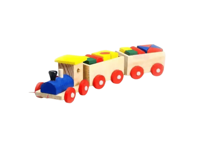 Tren de Madera con Bloques