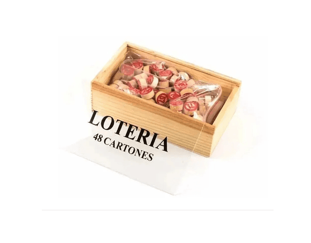 Lotería en Caja de Madera