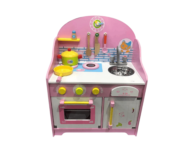 Cocina de Madera Rosa