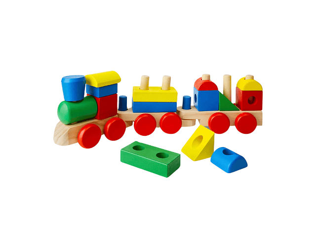 Tren Bloques de Madera