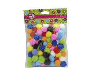 Pompones de colores  50 unidades