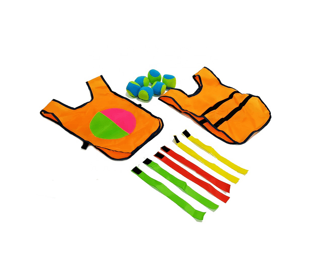 Juego Deportivo Infantil 2 en 1  Quemaditas + Atrapa Cola