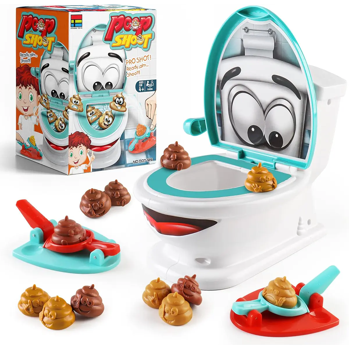 Juego de Lanzamiento de Poop al Inodoro