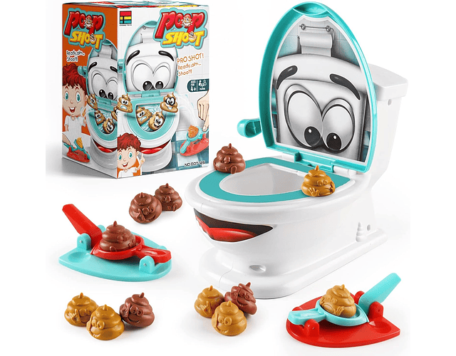 Juego de Lanzamiento de  Poop al Inodoro