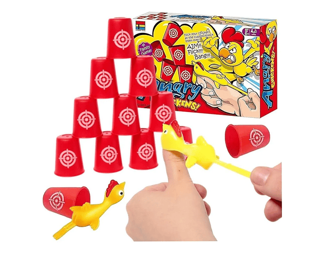 Juego De Mesa Angry Chickens Pollos Voladores 